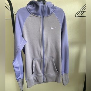Nike purple zip up hoodie
